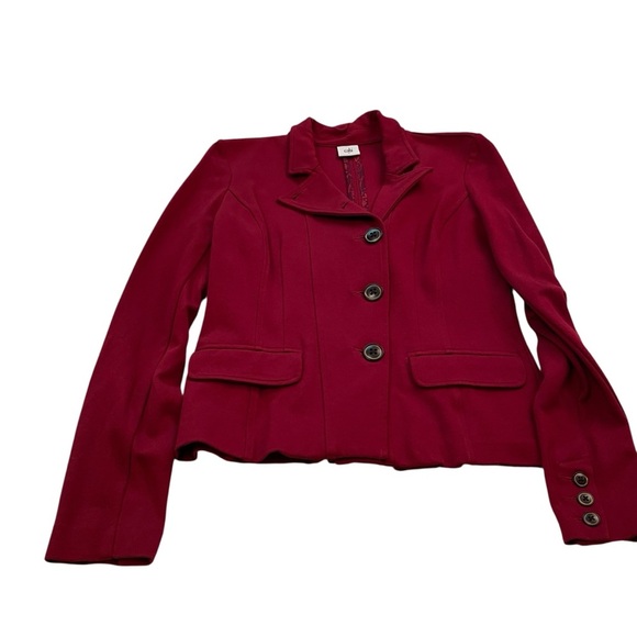 Cabi | Rhubarb Outing Blazer Side Button
Ponte Knit Suit Jacket-Size 4 - Picture 6 of 15